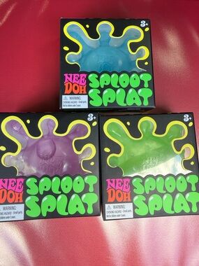 Needoh Sploot Splat Kids Sensory Putty - Blue, Purple, Green